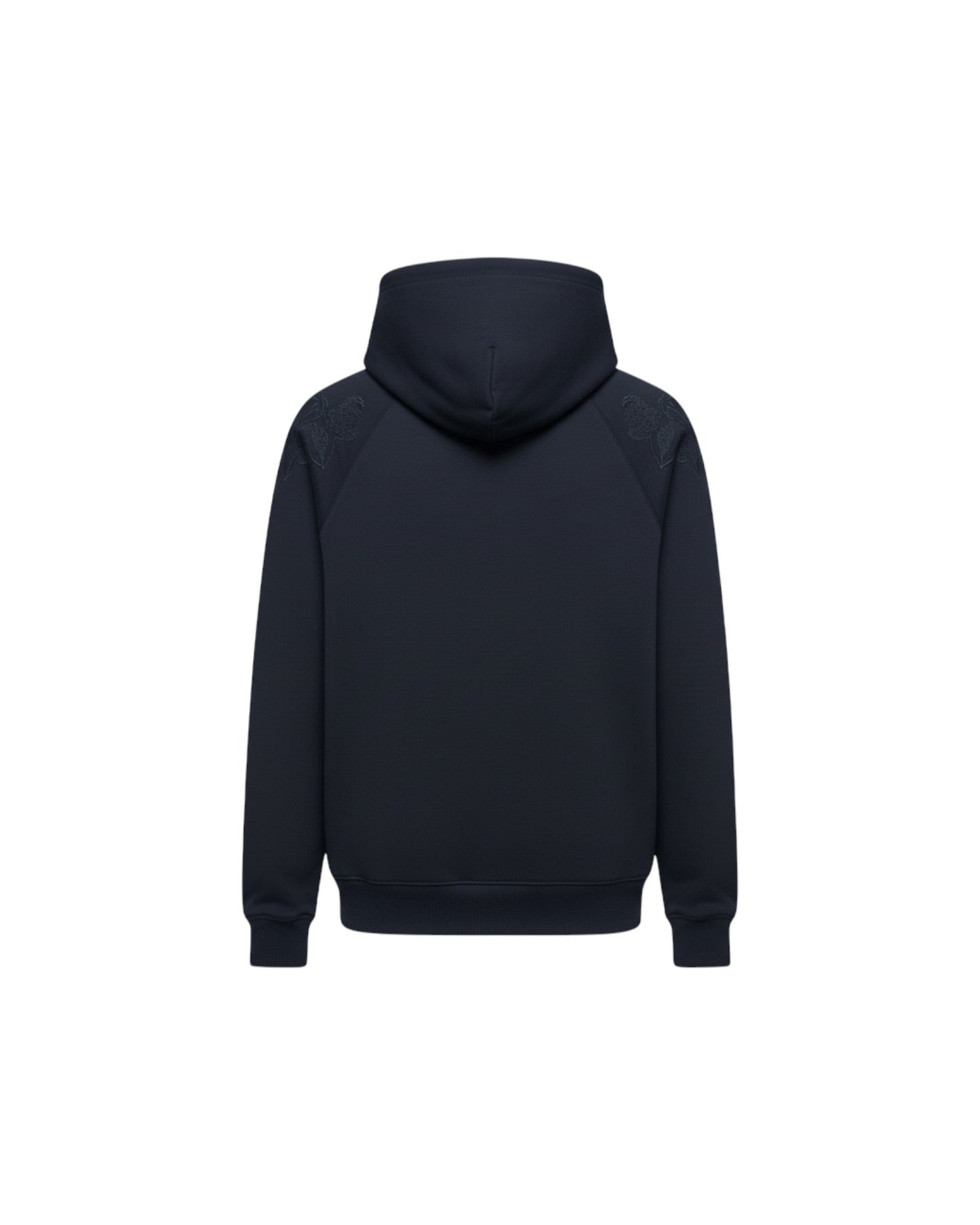 NAVY EMBROIDED HOODIE