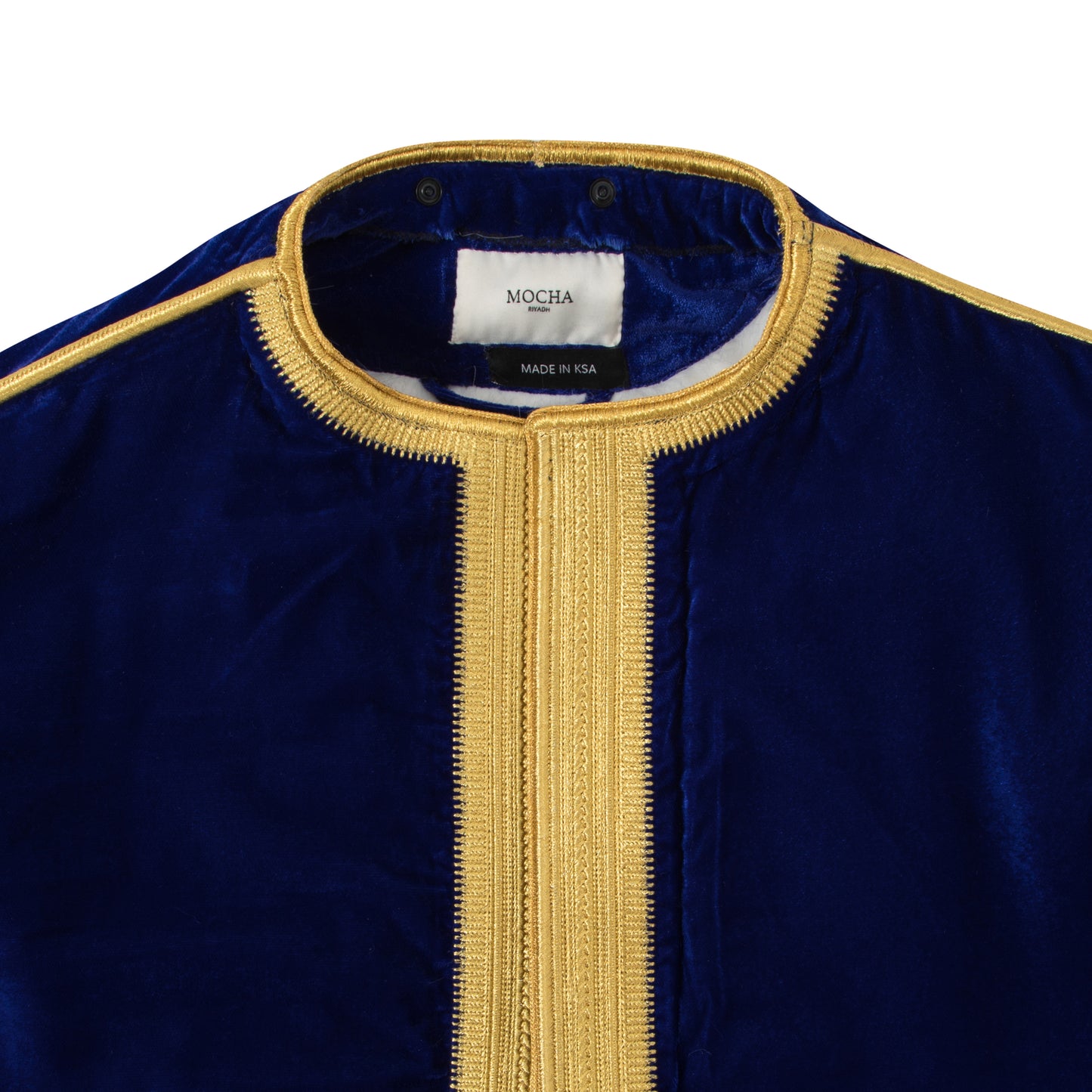 BLUE FUR BISHT - MOCHA