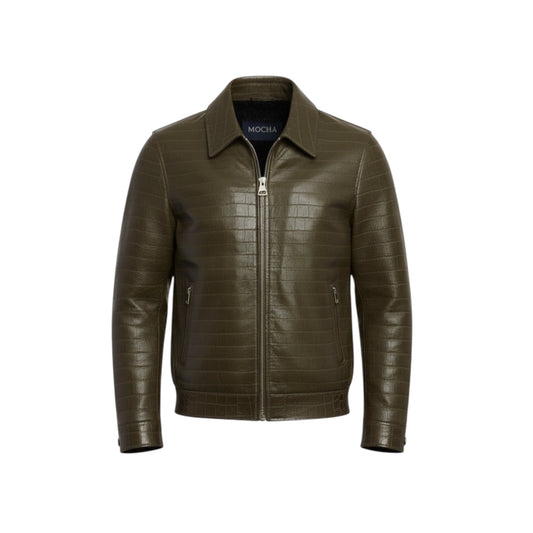 Lambskin leather & Rex fur Jacket