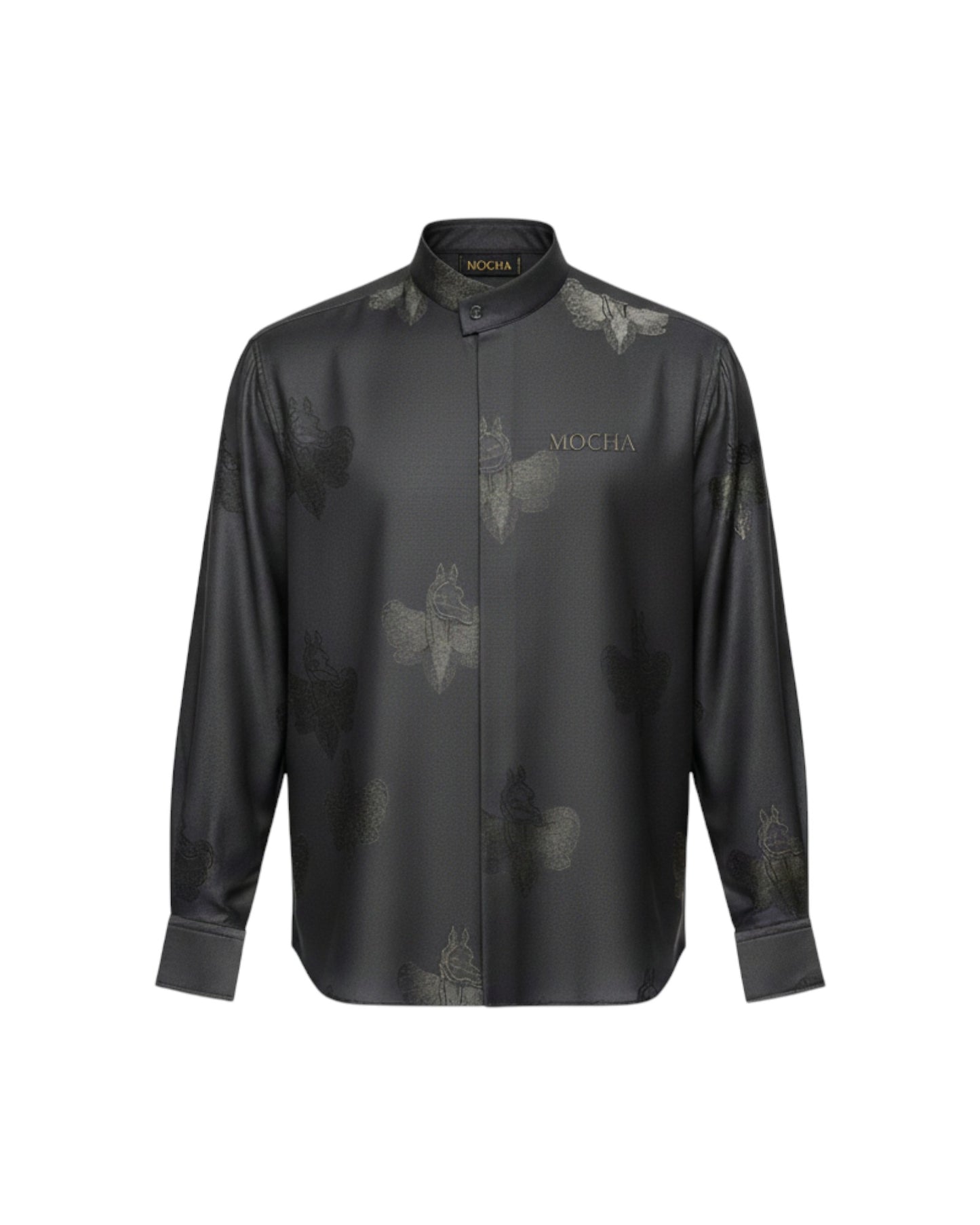 MOCHA ORNAMENTAL SHIRT