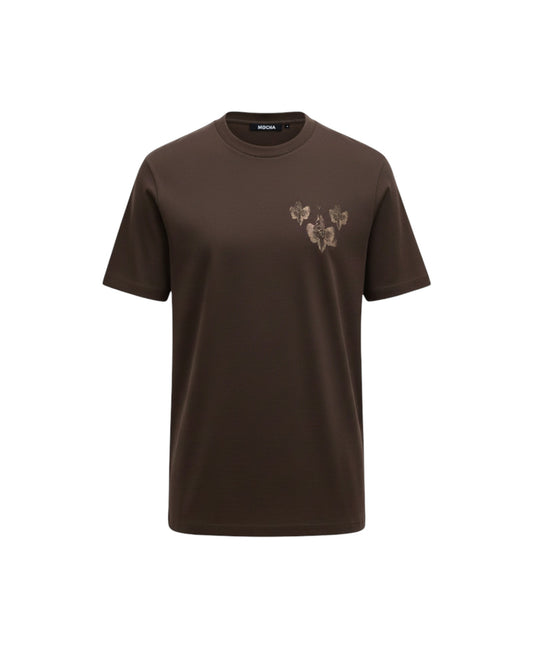 MOCHA MONARCH PRINTED TEE