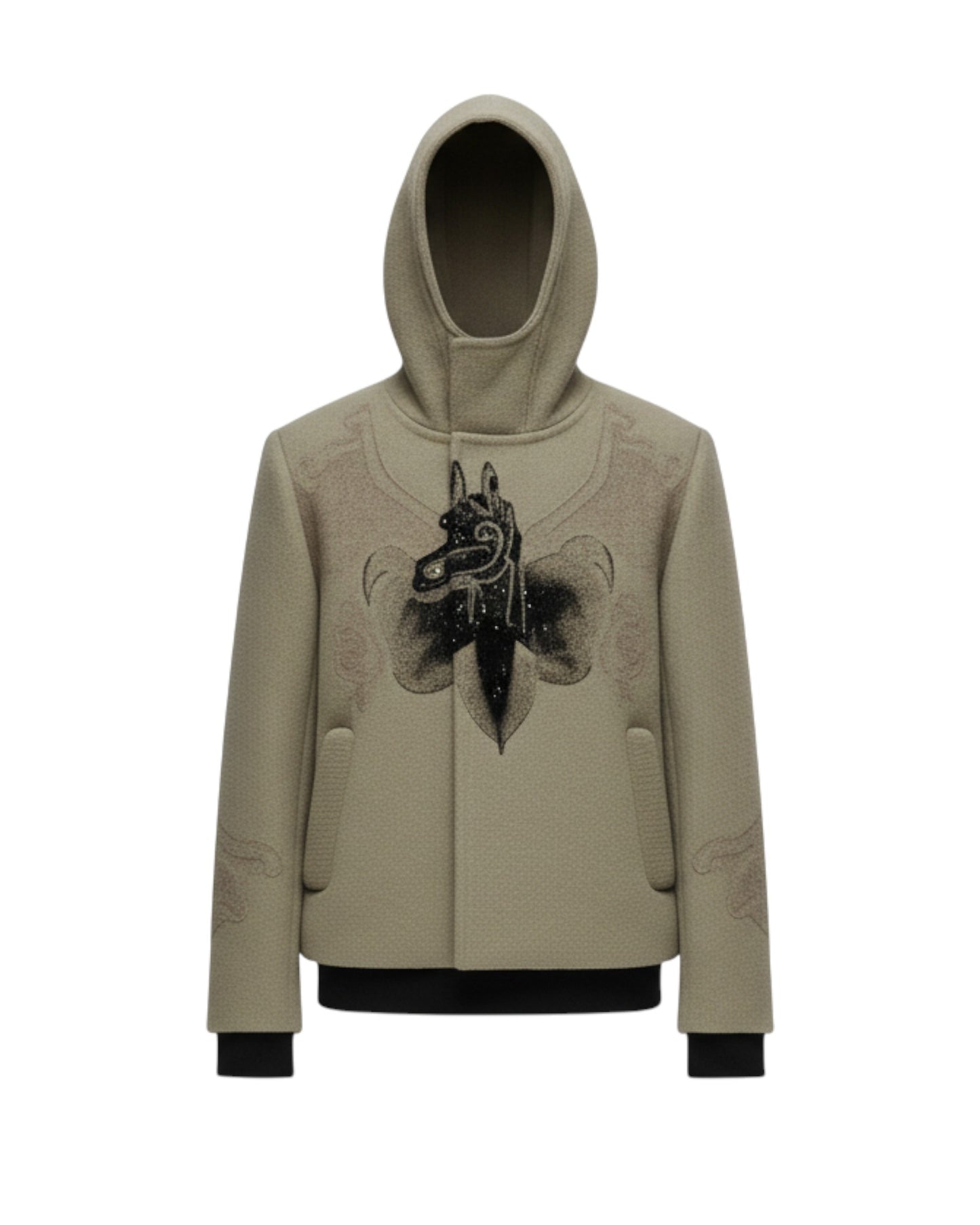 MOCHA'S GAZE WOVEN HOODIE