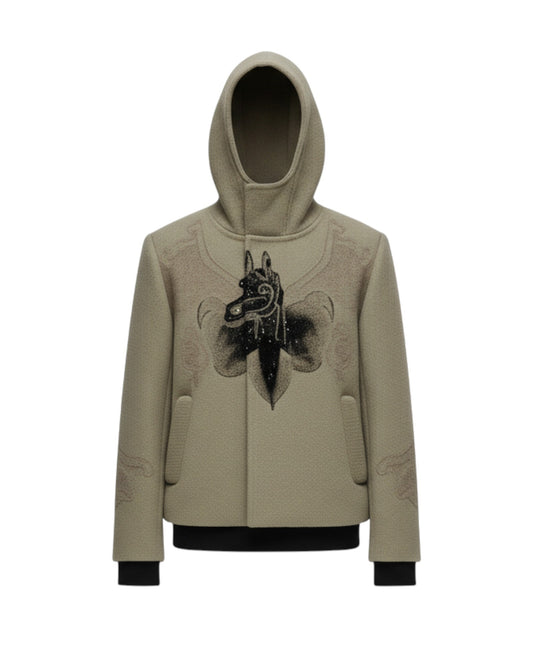 MOCHA'S GAZE WOVEN HOODIE