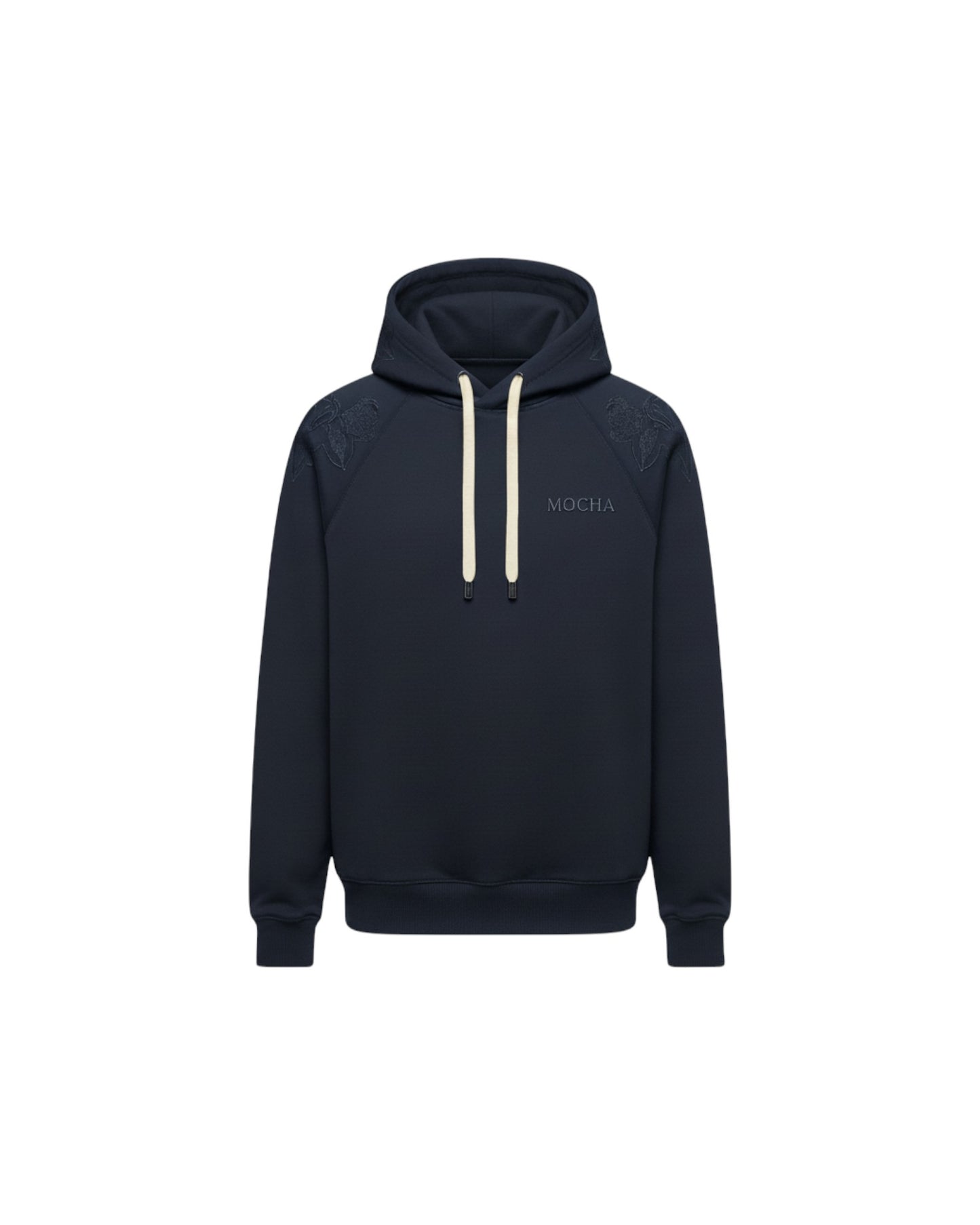 NAVY EMBROIDED HOODIE