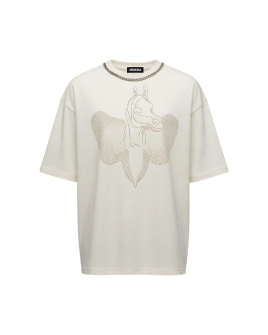 OFF-WHITE OVERSIZED STUDDED Tee