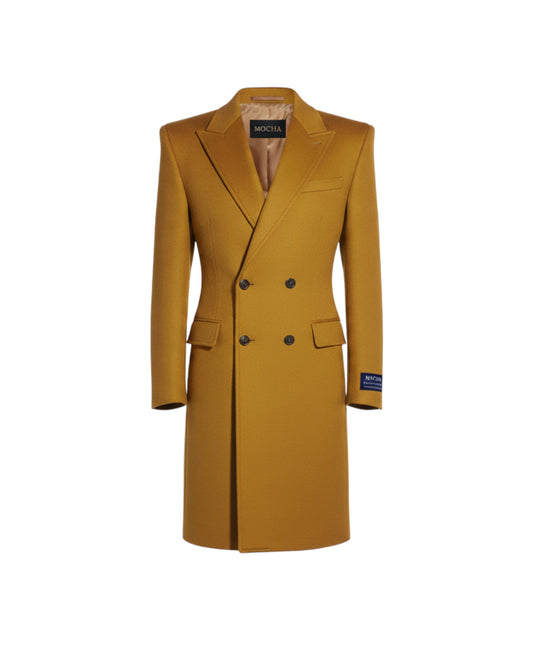 MOCHA Double-Breasted Overcoat